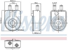 NISSENS Ölkühler, Motoröl 91448 für GENESIS HYUNDAI KIA