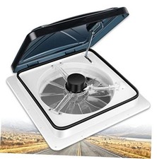 RV Roof Vent Fan 6-Speed - Reversible Smoked - RV Roof Vent Fan