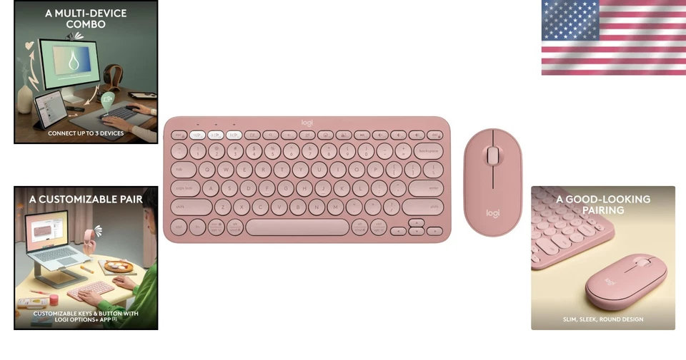 Ultra-Slim Wireless Keyboard and Mouse - Image 2 of 4