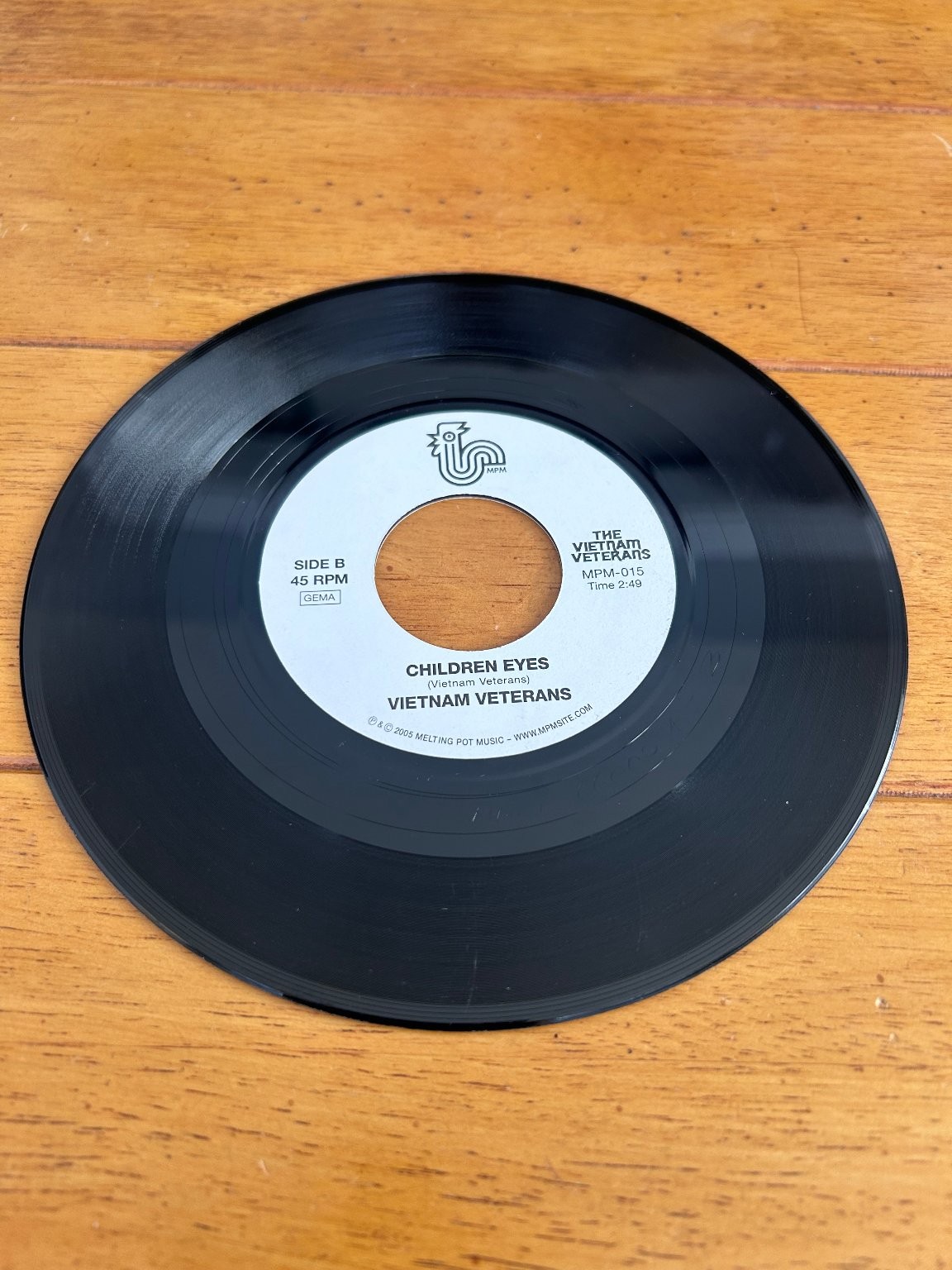 The Vietnam Veterans – I Give You My Life 7" Single 2005 Melting Pot Funk 45 RPM