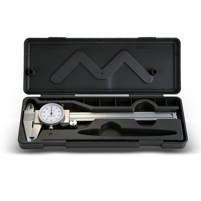 Waltyotur 6 Inch 0.001 Precision Dial Caliper Stainless Steel Shockproof 4-Way