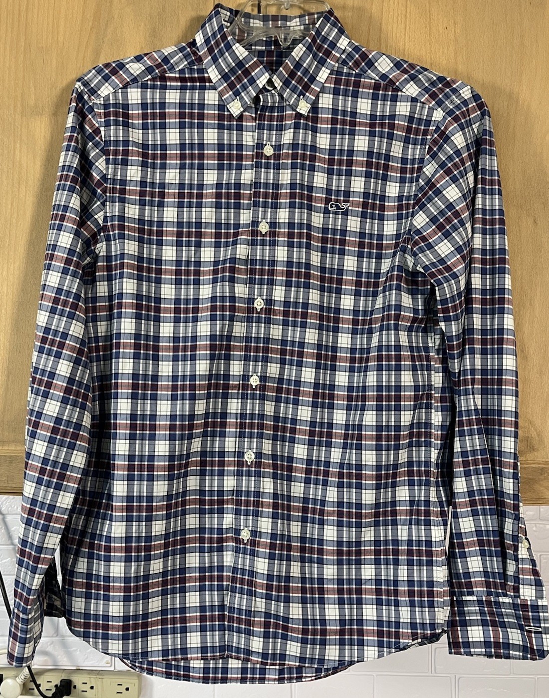 Vineyard Vines Performance Multi Color Plaid Butt… - image 1