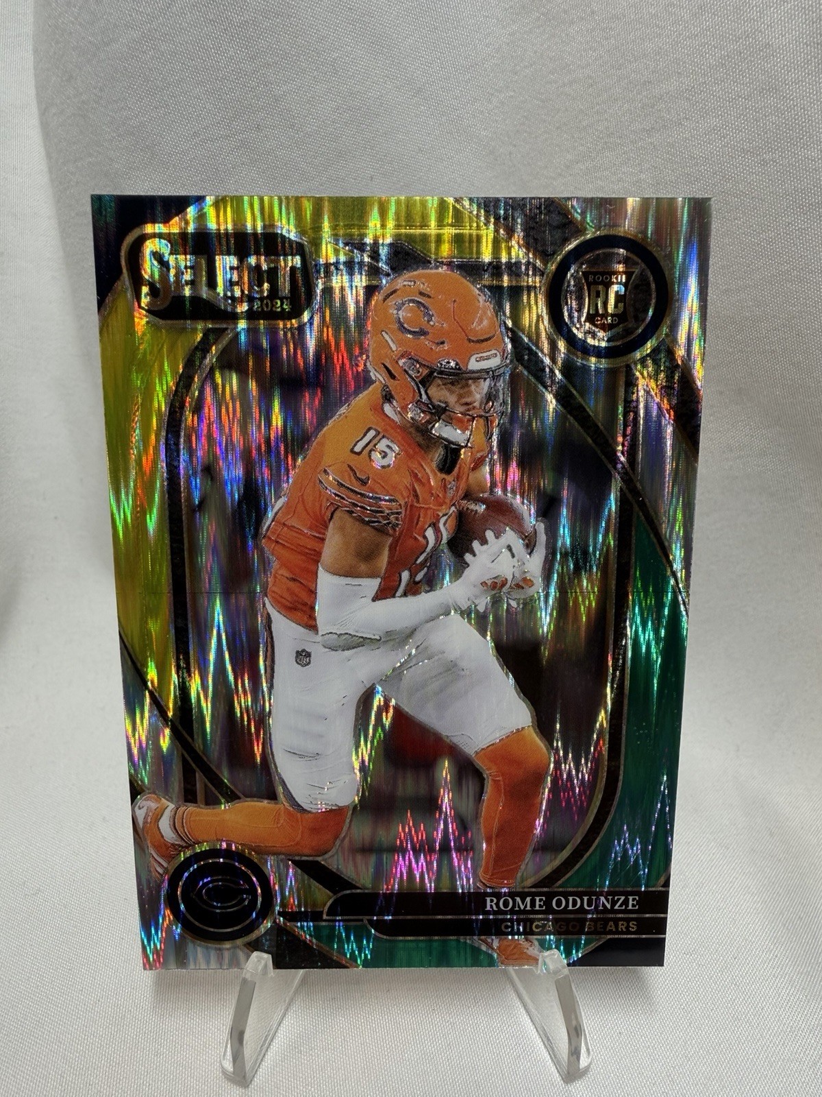 Rome Odunze Green Yellow Prizm Shock #236
