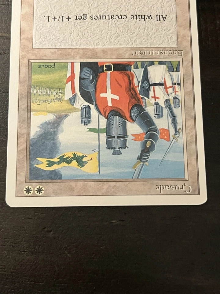 MTG Cruzade Crusades Enchantment 4th Edition 1995 Near Mint Magic The Gathering  - Image 3 of 4