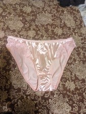 Vintage Delicates Satin Second Skin Brief Panties Size Large