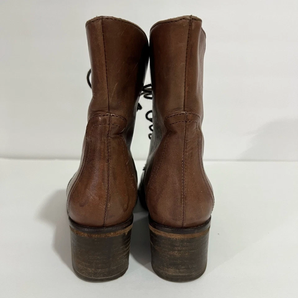 Botines Latitude Mujer Marrón Clásicos Cuero Genuino Tacón Bloque Talla 36 Foto 3 de 4