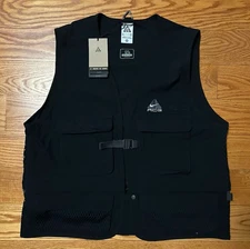 NWT! Mens Nike ACG Black Iguana Vest Black M/L $175 SOLD OUT! HJ2877-010