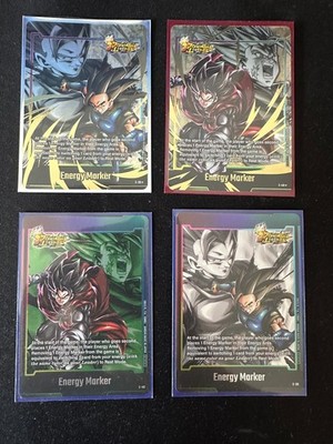DB Fusion World Full Set Giblet (E-40) & Shallot (E-39) Energy Marker Gold & NA