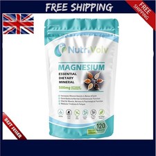Magnesium 500Mg Muscle Function Reduce Tiredness & Fatigue | Bones 120 Tablets. 0.11 per thousand milligrams