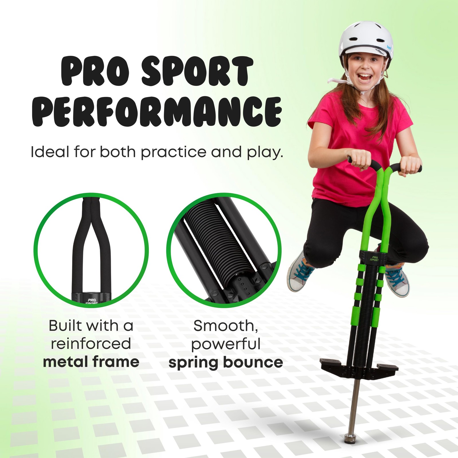 Bounce Pogo Stick for Kids - Pogo Sticks for Ages 9 and Up, 80 to 160 Lbs - Pro