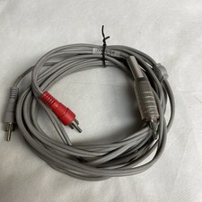 10ft 3.5mm 1/8" Male Stereo TRS Plug to 2 RCA Male Plug Cable Free Shipping