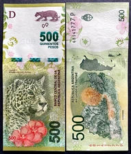 Argentina 500 Pesos 2016 Banknote World Paper Money UNC Currency Bill