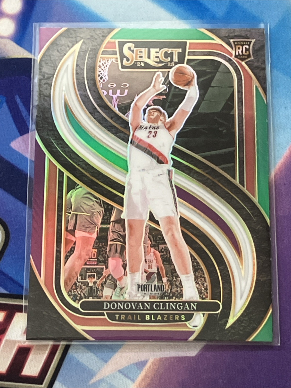 2024-25 Panini Select - Premier Level Donovan Clingan #199 Tri-Color Prizm (RC)