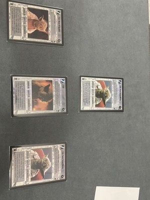 Star Wars CCG Decipher 4 Card Lot Yoda