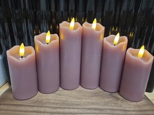 ELAMBIA Longlife 6 LED-Kerzen Slim Line Flamme Luma Brenndauer 1.000h Höhe