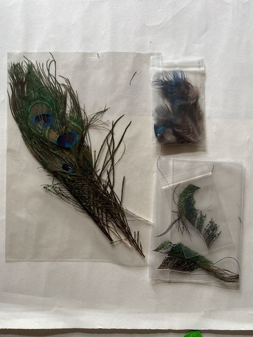 Peacock Ostrich Quill Fly Tying Material Set w/ CDC Included - Image 5