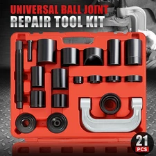 [21Pcs] Automotive Ball Joint Press Service Repair Remover Adapter Tool Kit Set