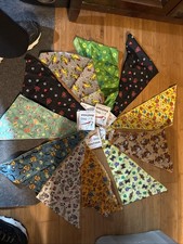 Bulk Lot 115 Dog Bandanas Sizes 24-29" Holidays Valentine Easter NEW Made in USA