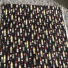 Robert Kaufman Wine Bottles Print 100% Cotton 1 x Metre
