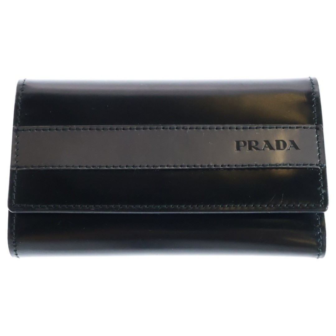 PRADA Patent 6-Key Case Keychain Charm
