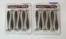 (2) Keitech Fat Swing Impact 4.3 Swimbait Lot...