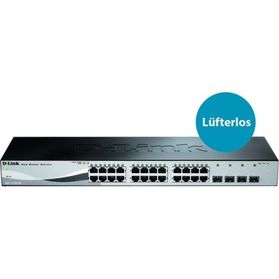D-Link WebSmart DGS-1210-28 28-Port Gigabit Web Smart Switch w/ 4 SFP Ports