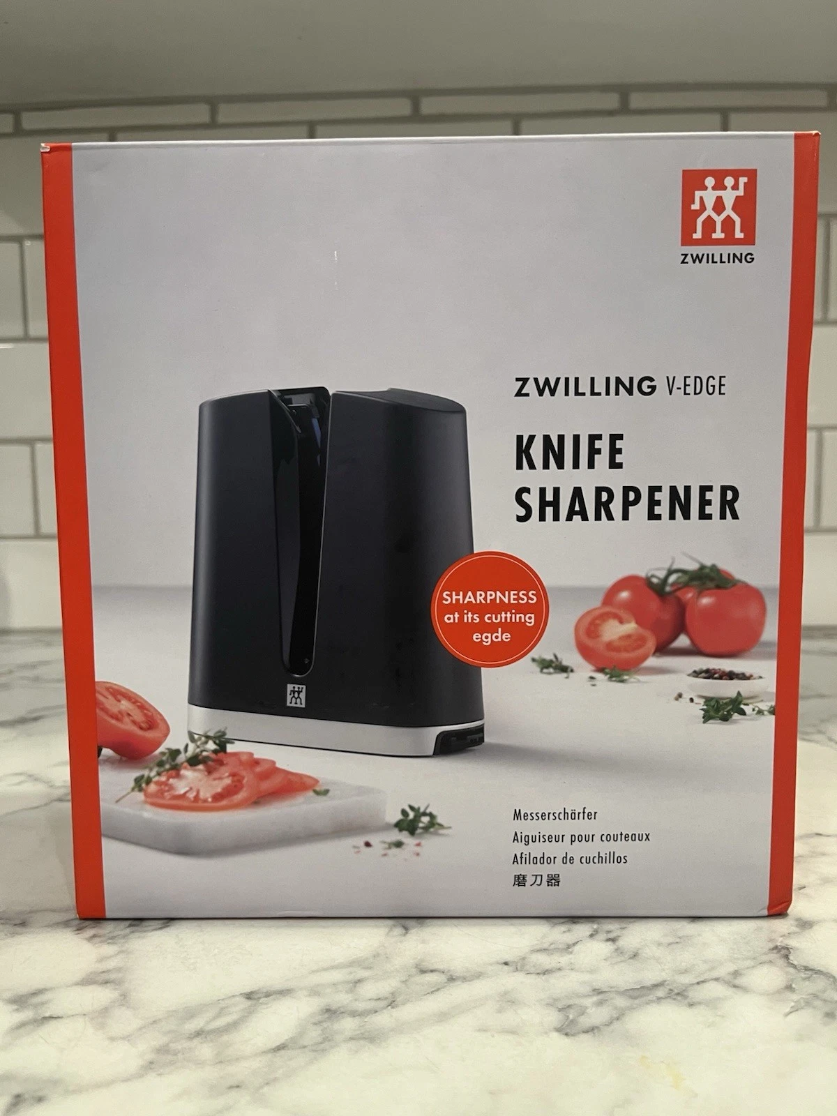 ZWILLING V-Edge Professional Knife Sharpener, for both Western and Japanese (H)