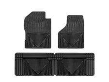 WeatherTech All-Weather Floor Mats for W54-W25 - 1st & 2nd Row Black