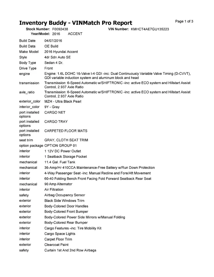 Conjunto de faros derechos usados se adapta a: Hyundai Accent 2016 sin proyector grado derecho Foto 4 de 4