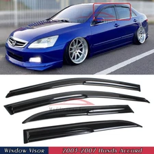 For 2003-2007 Honda Accord 4 Door Sedan Wavy Mugen Style Window Visor Rain Guard