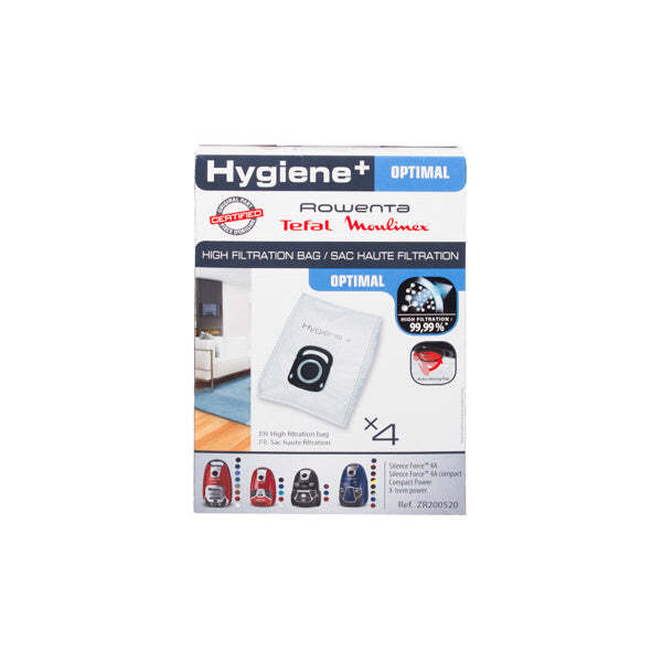 Microfiber Dust Bag (4 in Pack) for Vacuum Cleaner Rowenta