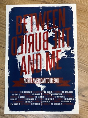 BETWEEN THE BURIED AND ME Tour 2011 North American Tour Art Print 19x12.5