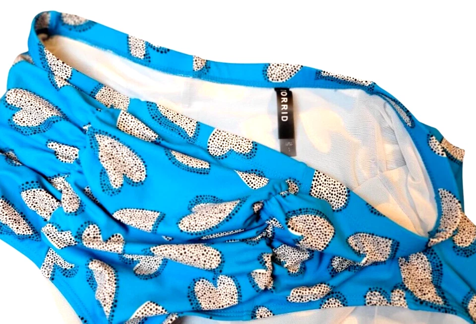 Pantalones TÓRRIDOS (talla 1) Mujer CINTURA ALTA Baño Natación AZUL Forrados Talla Lg Foto 3 de 3