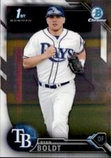 2016 BOWMAN DRAFT CHROME 1ST TAMPA BAY RAYS - RYAN BOLDT #BDC-118