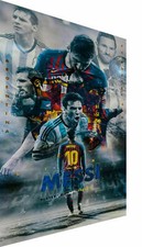 Quadri da parete su tela calcio Lionel Messi FC Barcellona - Stampa artistica di alta qualità
