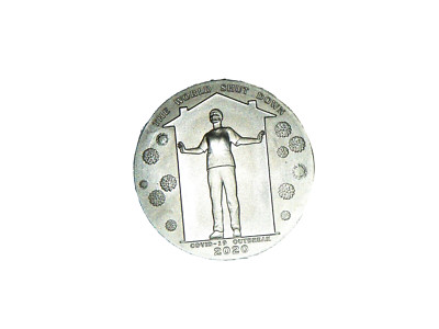 2020 Corona Virus Token Daniel Carr 1oz Silver Coin covid 19 Pandemic outbreak