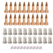 30pc 33366XL Electrode 33369 Nozzle 50A fits ESAB L-Tec Linde PT-23 PT-27 Plasma