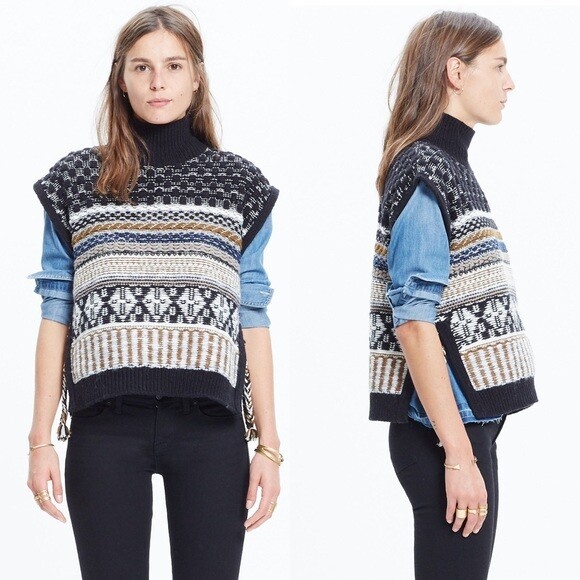 fair isle sweater vest womens