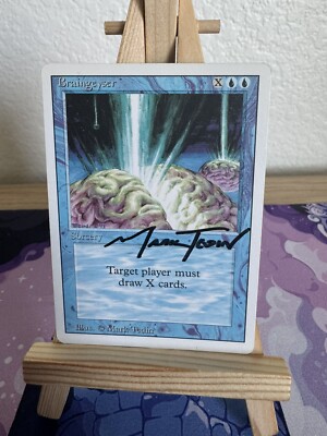 Braingeyser - Signed By Mark Tedin - MTG - Revised - NM - Vintage