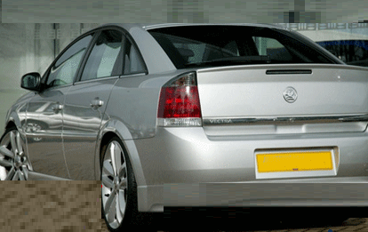 ALERÓN LABIO BOTA VAUXHALL VECTRA 2002-08 NEGRO BRILLANTE PINTADO VENDEDOR WINGUK - Imagen 2 de 5