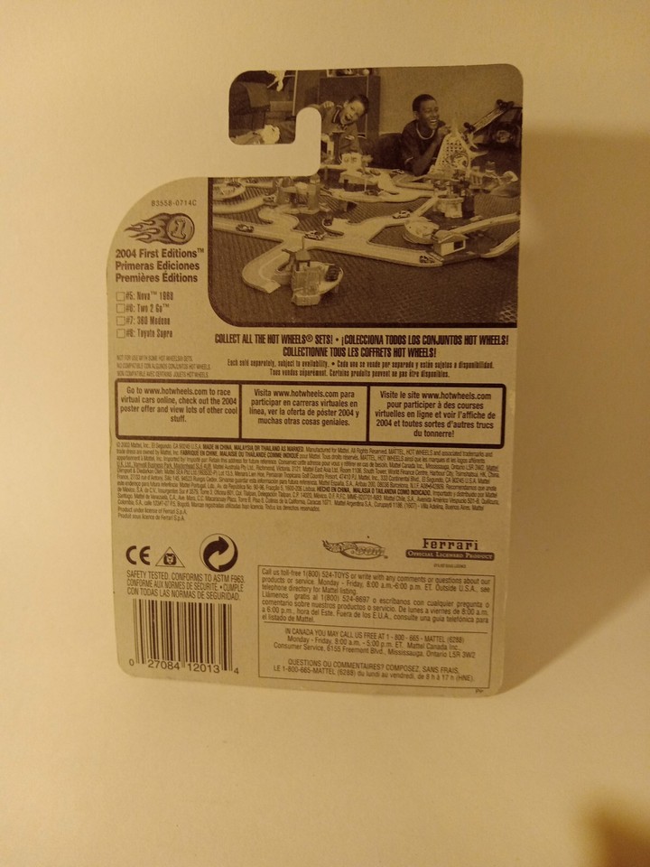 Hot Wheels Tooned Ferrari 360 Modena 2004 - Édition First Editions #007 - Échelle 1:64 - Modèle L34