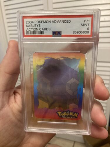 PSA 9 2004 Pokémon Action Karte Sableye Lenticular