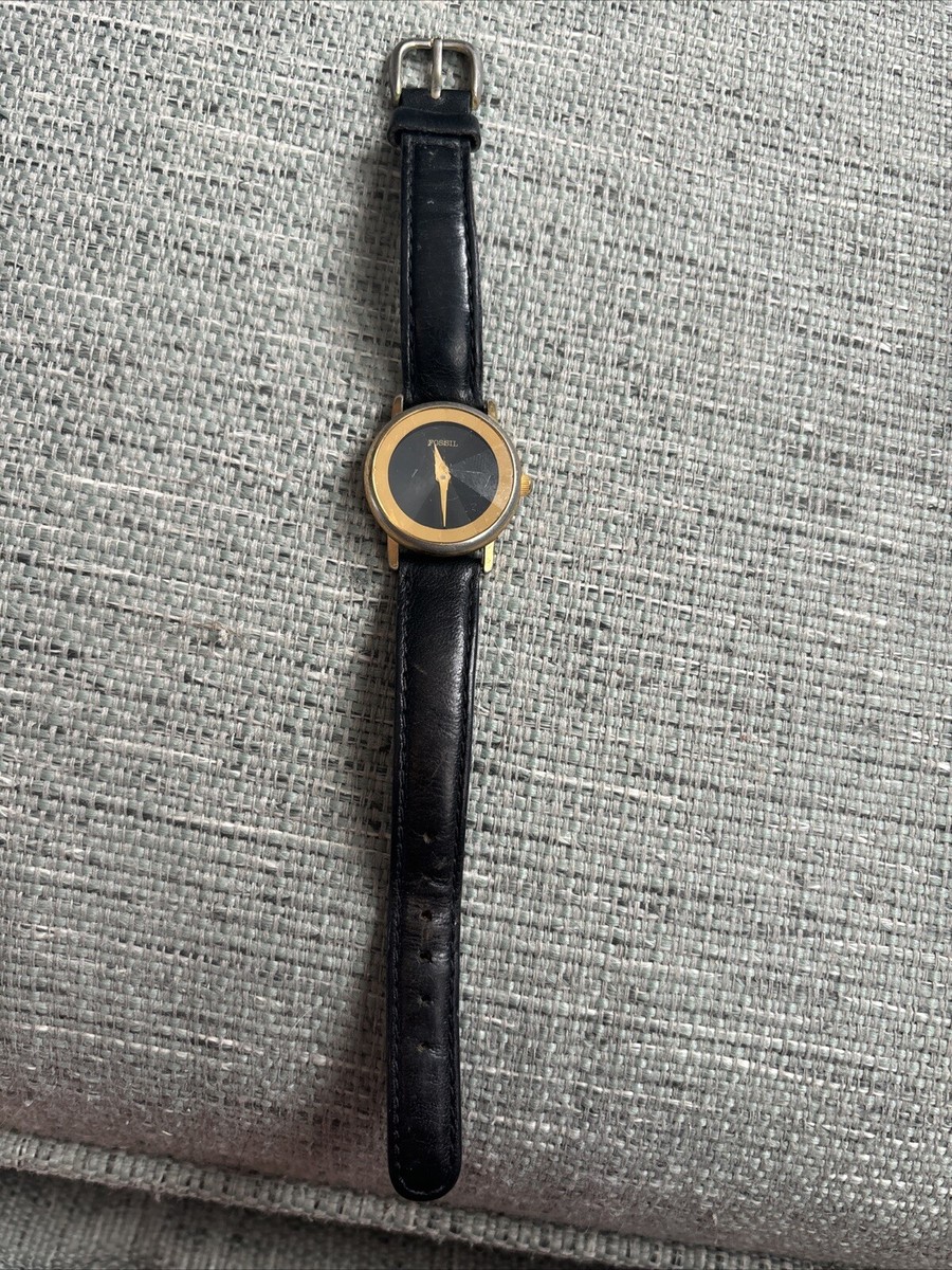 Fossil Womens Watch Vintage Quartz Analog Gem Shaped Crystal 