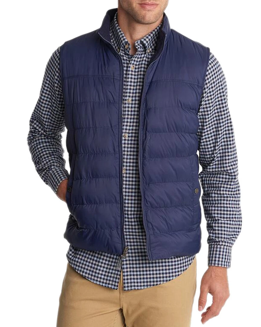 Mens navy hotsell blue puffer vest