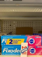 2 x 68 g, Fixodent Complete Original Denture Adhesive Cream, FRESH