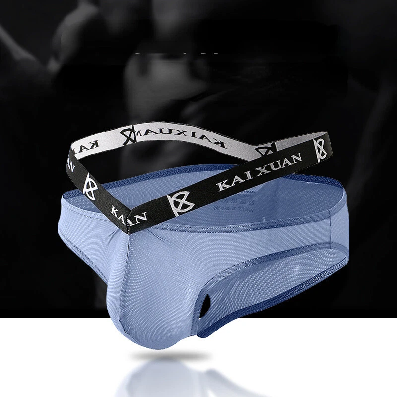 3Pack Breathable U Bag Convex T Back Nylon Underwear Sexy Thin Briefs Underwear - Image 4 of 4