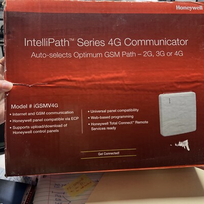 New  Open Box Honeywell IGSMV4G DUAL PATH ALARM MONITORING COMMUNICATOR- V2.12.5