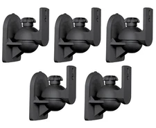 5 Pack Lot - Satellite Speaker Black Wall Mount Brackets fits Bose Jewel Cube