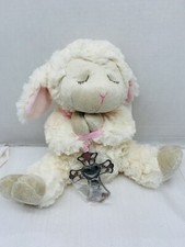 Ganz God Bless This Child Lamb Plush 10  Stuffed Animal w/ Crib Cross New w Tags
