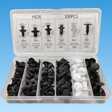 For 100x Car Body Clips Kit Bumper Retainer Trim Rivets Push Pins Multi Purpose
